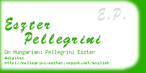 eszter pellegrini business card